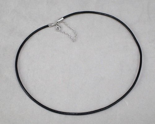 3mm diam. leather necklace