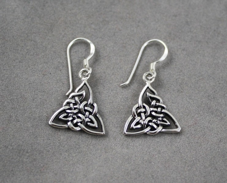 Triangle Celtic Earrings