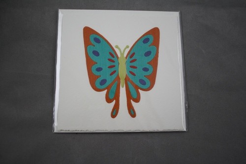 Orange-Turquoise Butterfly