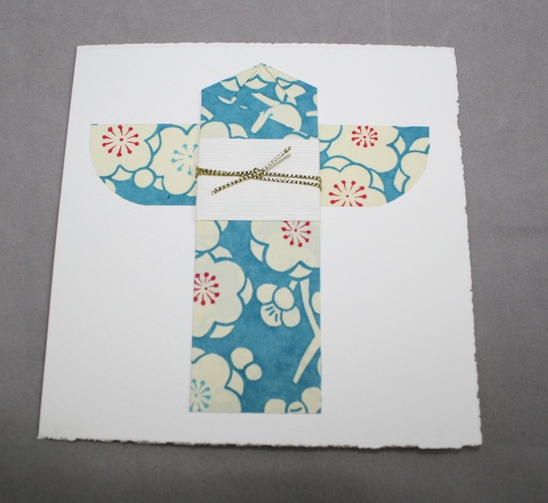 Kimono Card, Teal