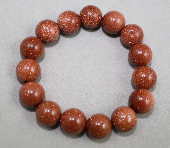 Sunstone beads bracelet