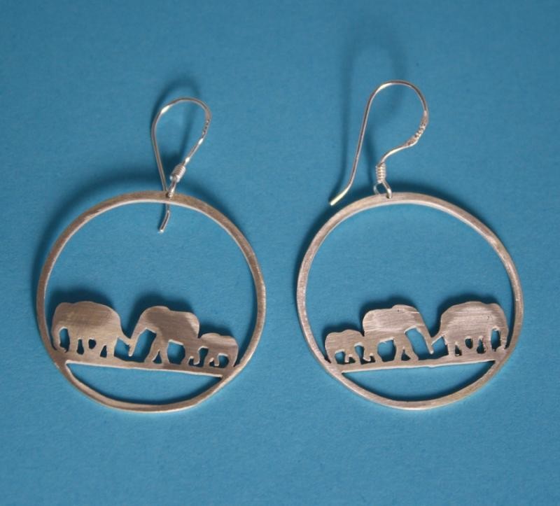 Elephant earrings by Shabana