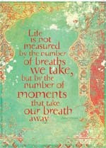 Life is not measured...