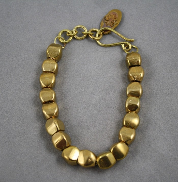 Brass Pebble Bracelet