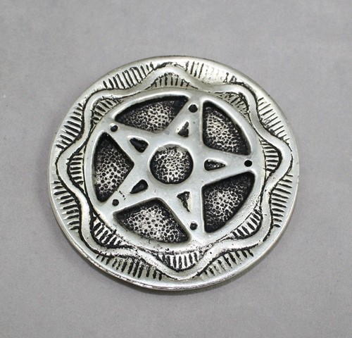 Metal Pentagram incense holder