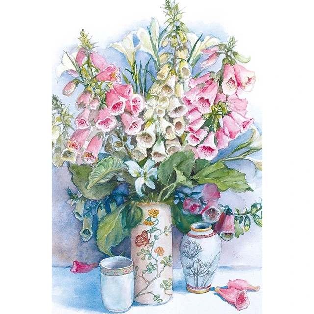 Foxgloves and Lilies