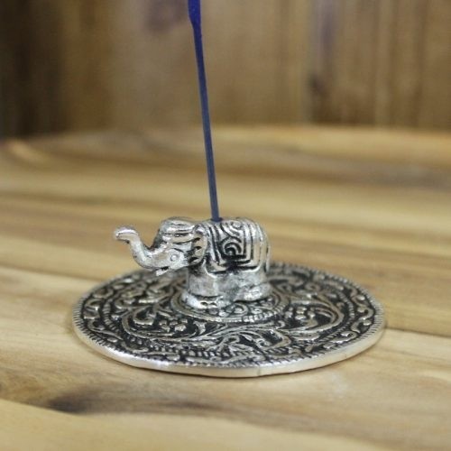 Incense holder with elephant