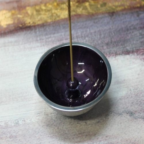 Incense dish - purple