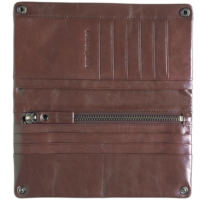 Fire Burst Wallet - Chocolate/Toffee