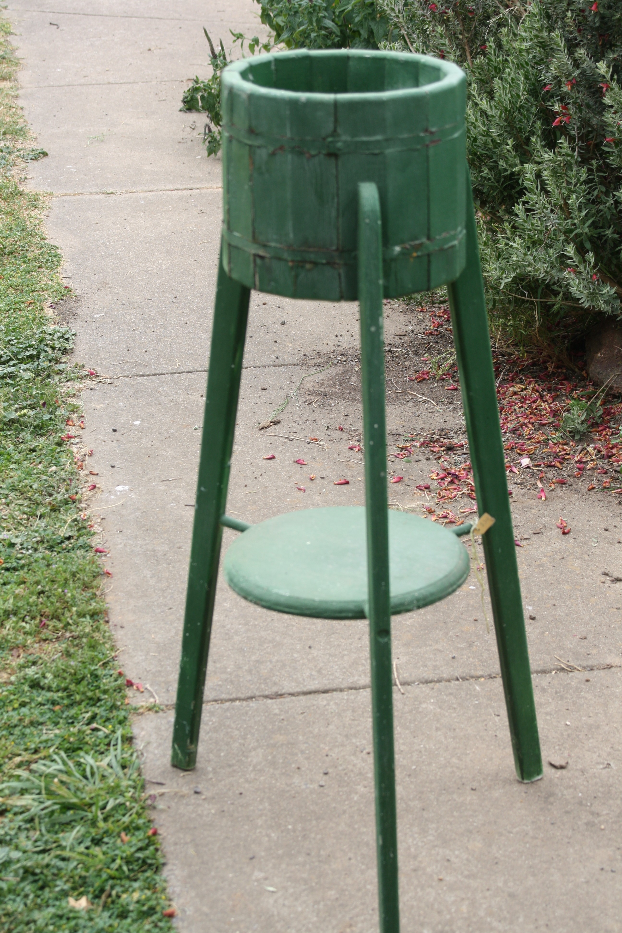 Wood plant stand