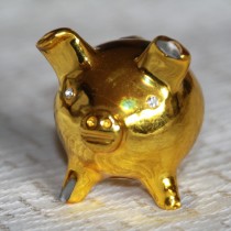 Gold Three-legged PIg