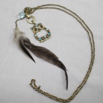Long necklace with owl