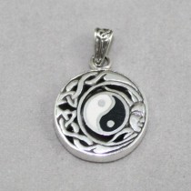 Yin Yang Silver Pendant