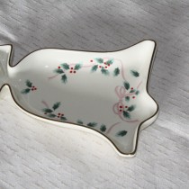 Mikasa Bell Dish - Ribbon Holly
