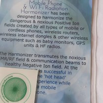 Mobile phone & WiFi Radiation Harmonizer