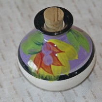 Hand painted potpourri pot