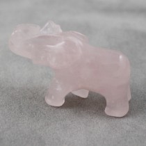 Elephant, Rose Quartz