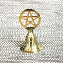 Brass bell with pentacle