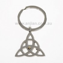 Triquetra with gold centre.