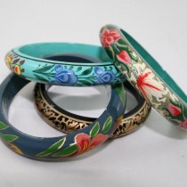 Hand Painted Wooden Bangles